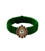 Light Green Stone Brass Bangle