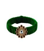 Light Green Stone Brass Bangle