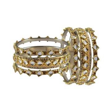 Golden Stone Brass Bangle 2