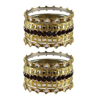 Golden Stone Brass Bangle 1