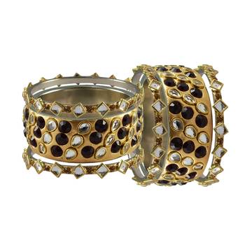 Golden Stone Brass Bangle 2