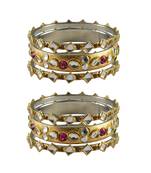 Golden Stone Brass Bangle