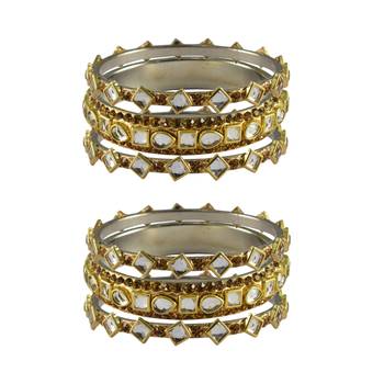 Golden Stone Brass Bangle 1