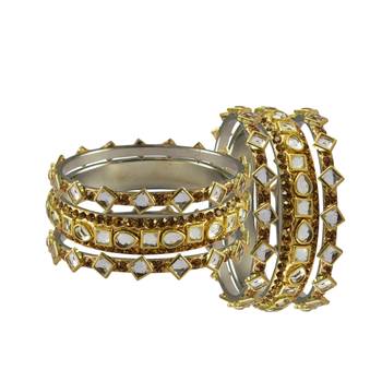 Golden Stone Brass Bangle 2