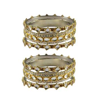 Golden Stone Brass Bangle 1