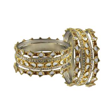 Golden Stone Brass Bangle 2