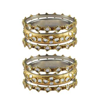 Golden Stone Brass Bangle 1