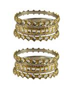 Golden Stone Brass Bangle