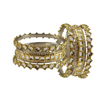 Golden Stone Brass Bangle 2