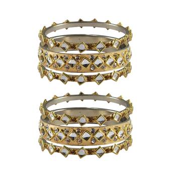 Golden Stone Brass Bangle 1