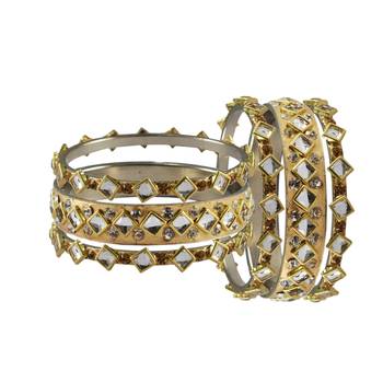 Golden Stone Brass Bangle 2