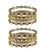 Golden Stone Brass Bangle