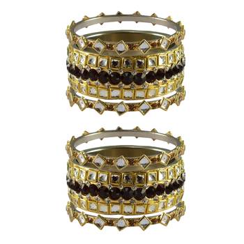 Golden Stone Brass Bangle 1