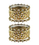 Golden Stone Brass Bangle