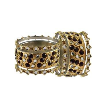 Golden Stone Brass Bangle 2