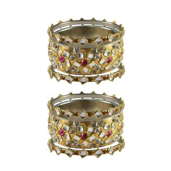 Golden Stone Brass Bangle 1