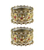 Golden Stone Brass Bangle