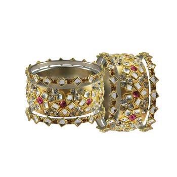 Golden Stone Brass Bangle 2