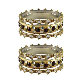 Golden Stone Brass Bangle 1