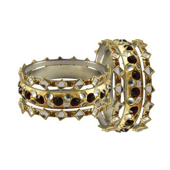 Golden Stone Brass Bangle 2