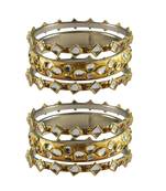 Golden Stone Brass Bangle