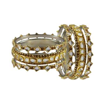 Golden Stone Brass Bangle 2