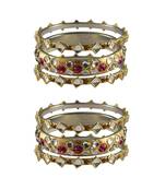 Golden Stone Brass Bangle