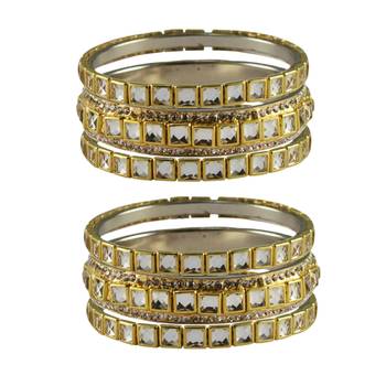 Golden Stone Brass Bangle 1