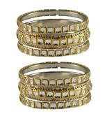 Golden Stone Brass Bangle