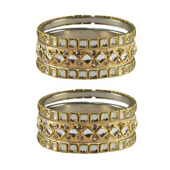 Golden Stone Brass Bangle 1