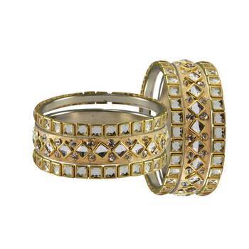 Golden Stone Brass Bangle 2