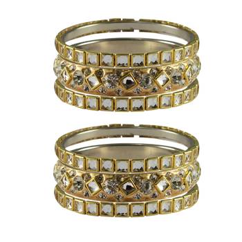 Golden Stone Brass Bangle 1