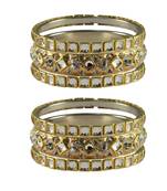 Golden Stone Brass Bangle