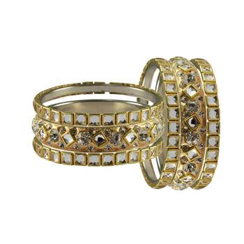 Golden Stone Brass Bangle 2