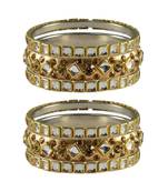 Golden Stone Brass Bangle