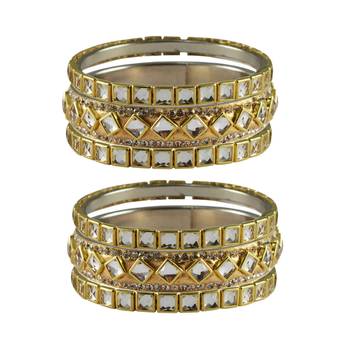 Golden Stone Brass Bangle 1