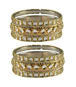 Golden Stone Brass Bangle