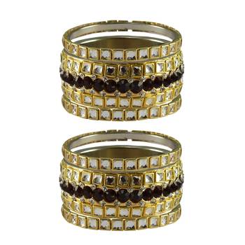 Golden Stone Brass Bangle 1
