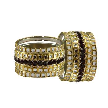 Golden Stone Brass Bangle 2