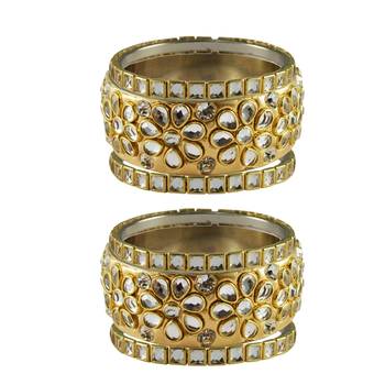 Golden Stone Brass Bangle 1