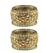 Golden Stone Brass Bangle