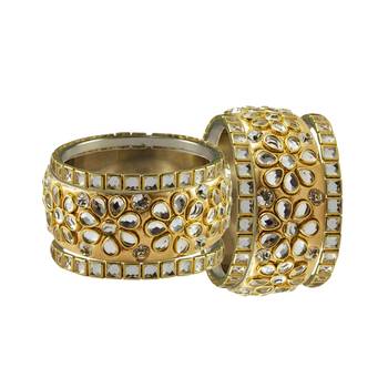 Golden Stone Brass Bangle 2