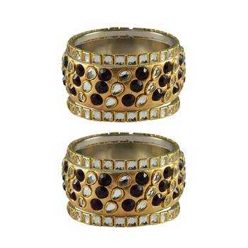 Golden Stone Brass Bangle 1