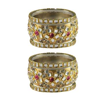 Golden Stone Brass Bangle 1