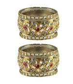 Golden Stone Brass Bangle