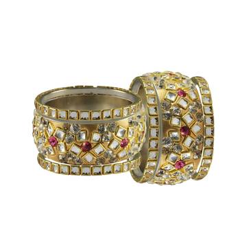 Golden Stone Brass Bangle 2