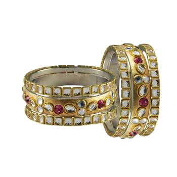 Golden Stone Brass Bangle 2