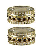 Golden Stone Brass Bangle