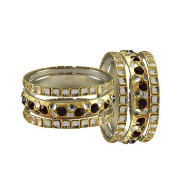 Golden Stone Brass Bangle 2