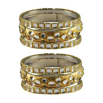 Golden Stone Brass Bangle 1